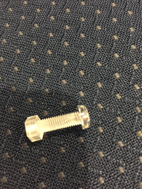 Bolt Round Head 5mm x 20mm clear acrylic