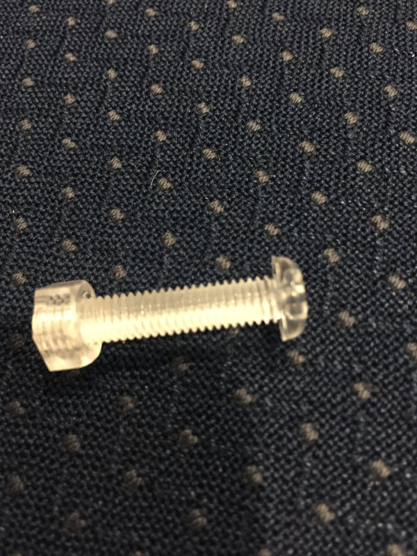 Bolt Round head 6mm x 30mm clear acrylic