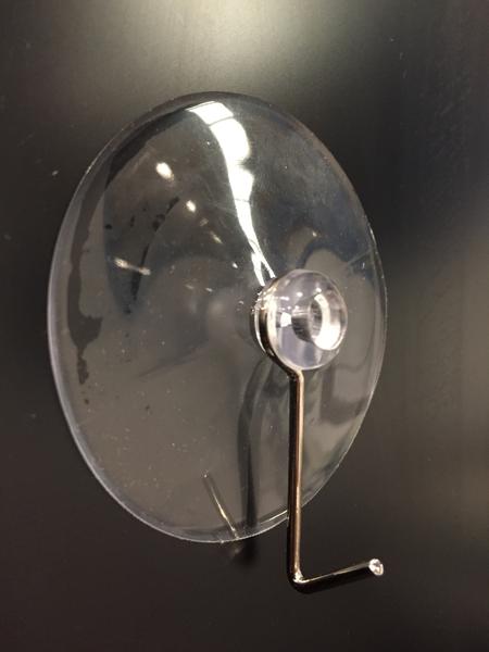 Suction Cup 60mm dia PVC with Metal Hook