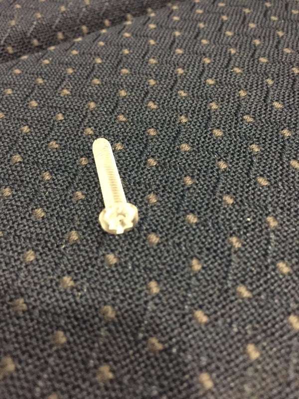 Bolt Round Head 4mm x 20mm clear acrylic