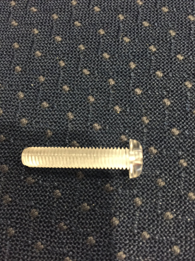 Bolt Round head 6mm x 30mm clear acrylic
