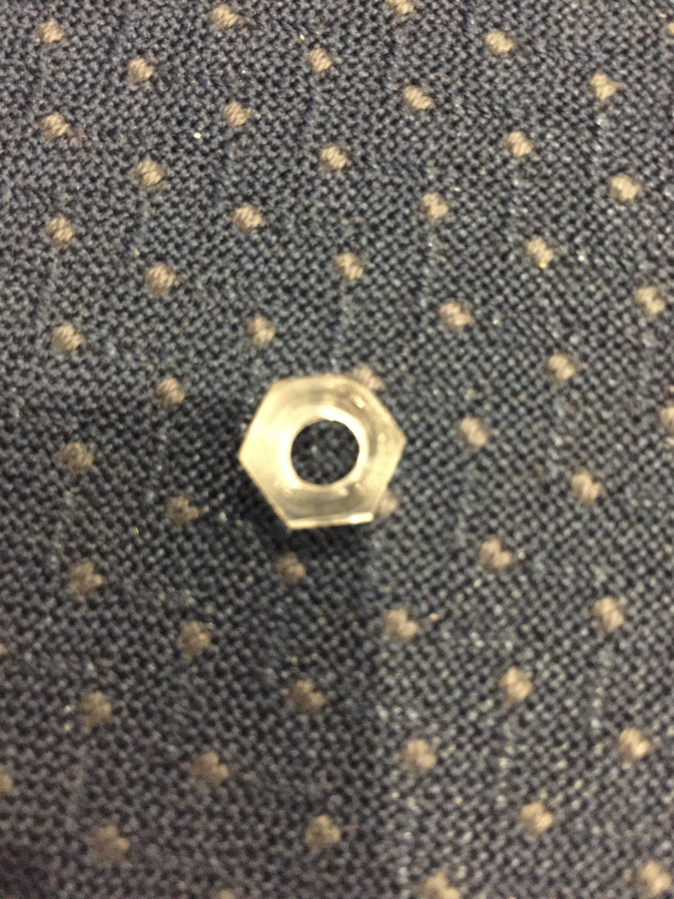 Nut 6mm clear acrylic
