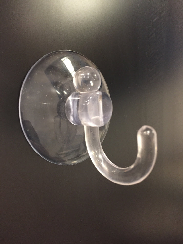 Suction Cup 40mm dia PVC cup with Plastic Hook