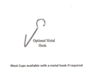 Suction Cup 22mm dia PVC with Metal Hook